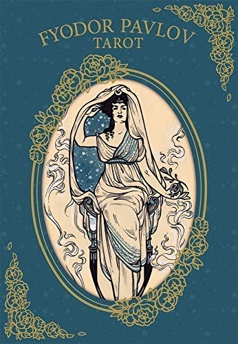 Fyodor Pavlov Tarot box art: woman in ornate oval frame.