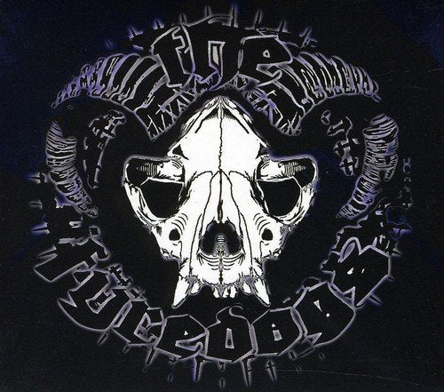 CD cover with a white skull and horns against a dark background.