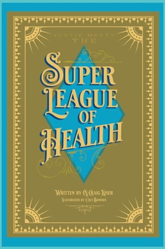 Book cover with ornate gold frame, blue diamond, and title text.