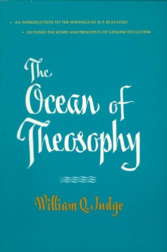 Teal book cover titled The Ocean of Theosophy by William Q. Judge.
