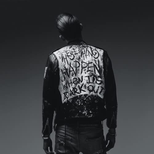 G-Eazy album cover: man’s back with graffiti-style text on a vest.