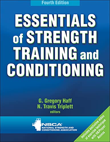 Book cover for "Essentials of Strength Training and Conditioning," fourth edition.