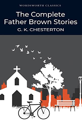 Book cover showing a church, tree, bicycle, and bench against a city silhouette.