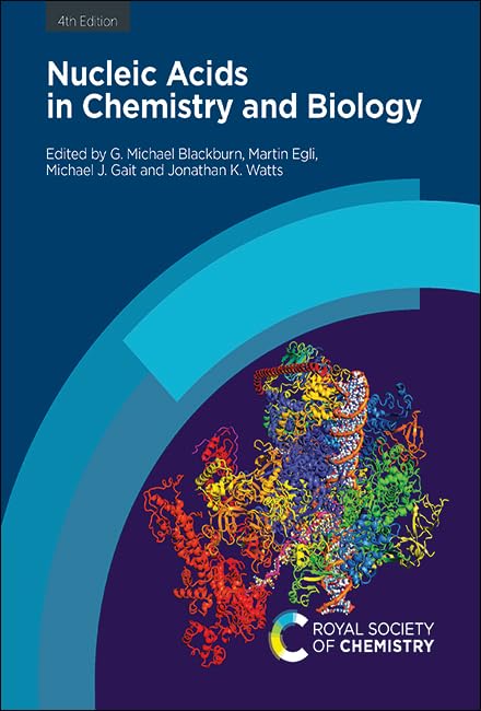 Book cover: "Nucleic Acids in Chemistry and Biology," 4th edition, with DNA illustration.