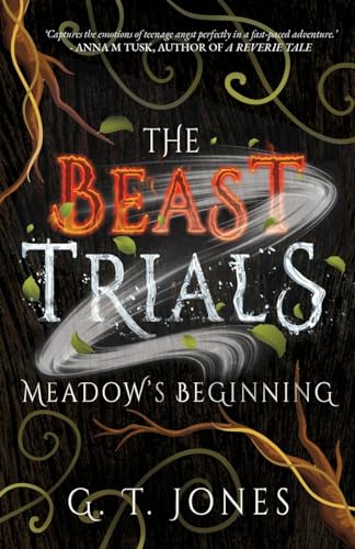 Book cover: “The Beast Trials: Meadow’s Beginning” with dark, swirling imagery.