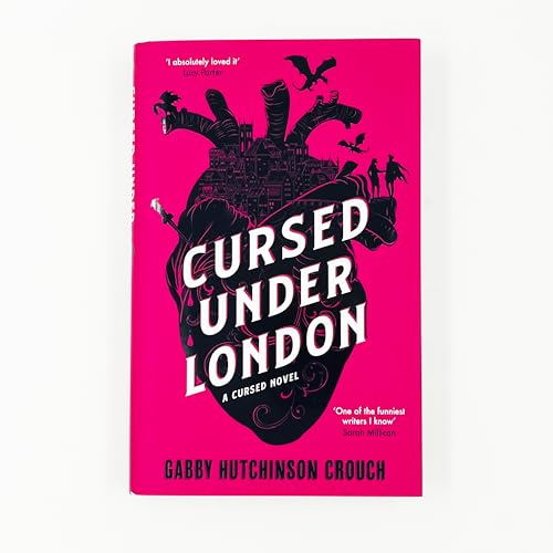 Book cover: pink background, heart-shaped London cityscape, white title text.