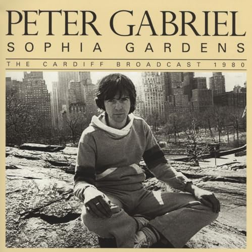 Peter Gabriel album cover: black and white photo of Gabriel in a park.