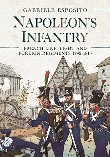 Book cover depicting Napoleonic infantry soldiers in blue uniforms.