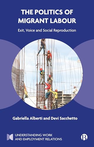Book cover: “The Politics of Migrant Labour” with construction workers image.