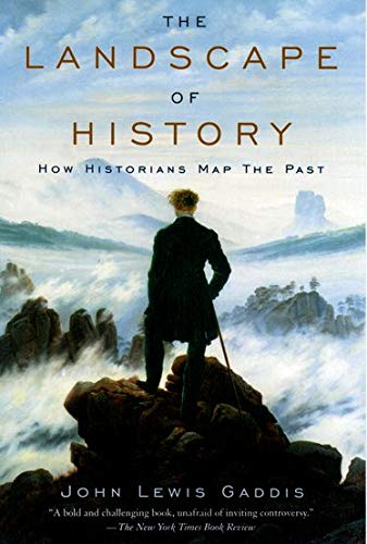 Book cover: man overlooking misty mountains, titled "The Landscape of History.