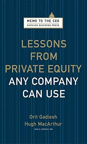 Book cover: "Lessons from Private Equity" by Gadiesh and MacArthur.