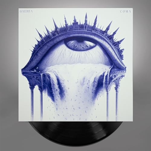 Gaerea "Coma" vinyl record cover: an eye with a castle skyline.