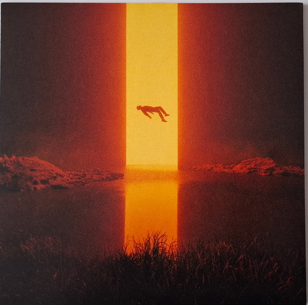 Gaerea “Loss” vinyl cover: a figure floats in a bright orange light.