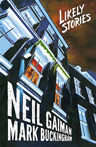 Book cover for “Likely Stories” with a painted building facade.