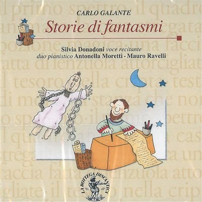 CD cover: illustrated ghost story with a chained figure and writer.