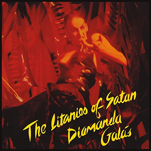 Red album cover featuring Diamanda Galás in a dramatic pose.