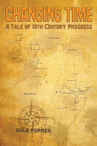 Book cover with title, map of eastern North America, and compass rose.