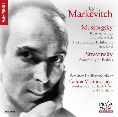 CD cover featuring a black and white portrait of Igor Markevitch.