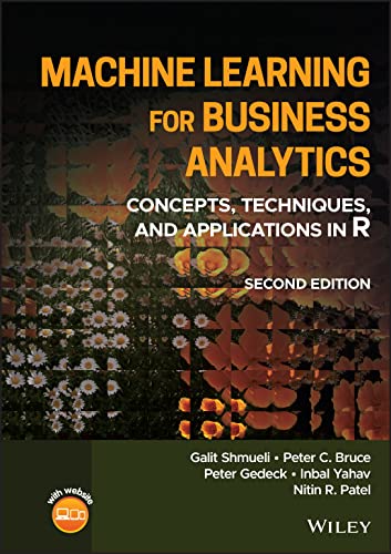 Book cover: "Machine Learning for Business Analytics: Concepts," second edition.