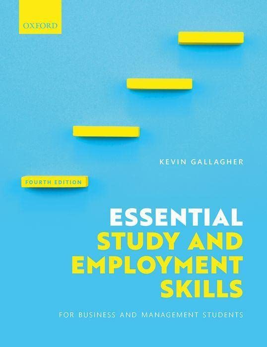Blue textbook cover with yellow geometric shapes and bold white text.