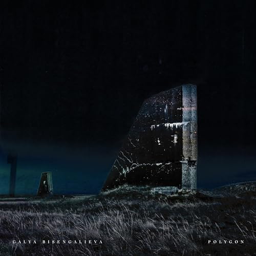 CD cover featuring a dark landscape with two monolithic, geometric stone structures.