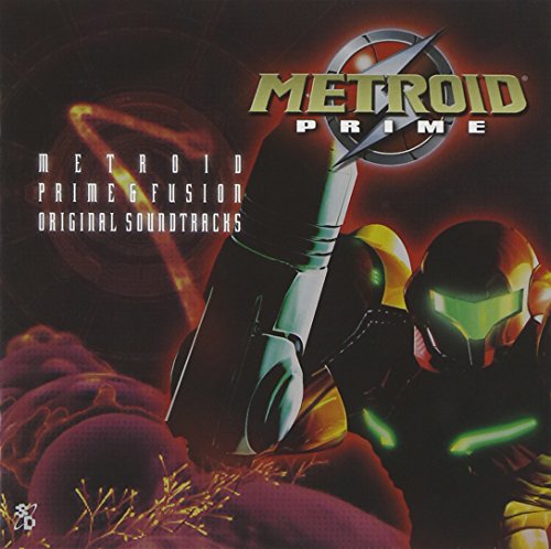 Metroid Prime & Fusion soundtrack CD cover featuring Samus Aran.