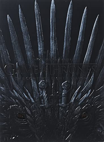 Game of Thrones Season 8 DVD cover featuring the Iron Throne.