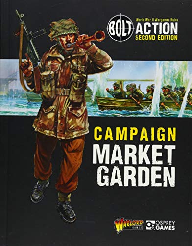 “Bolt Action: Market Garden” book cover featuring a WWII paratrooper.