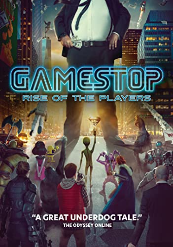 DVD cover for "Gamestop: Rise Of The Players" featuring diverse figures.