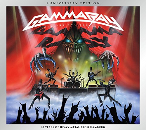 CD cover for Gamma Ray’s “Heading For The East” with a monster and band.