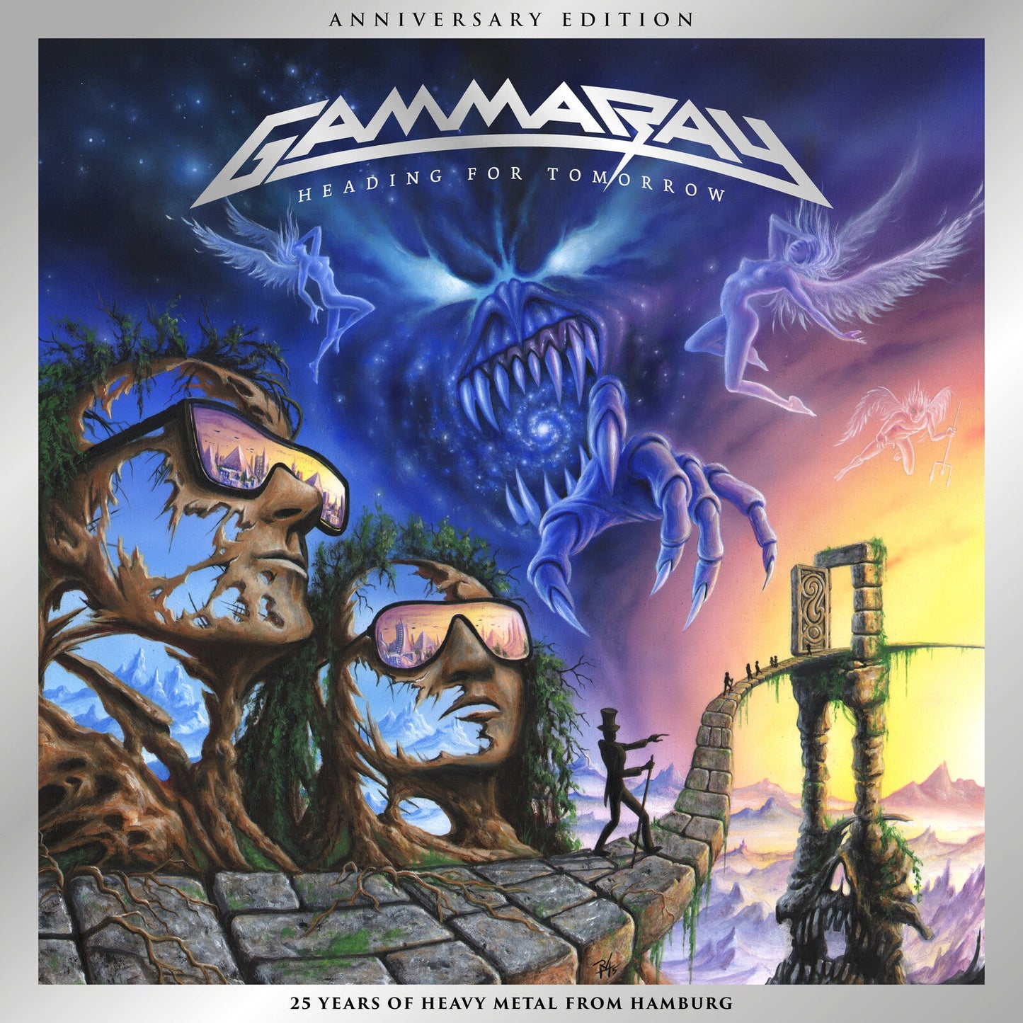 Gamma Ray "Heading For Tomorrow" CD cover with fantasy art and band logo.
