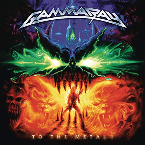 “GAMMA RAY - TO THE METAL” CD cover with a fiery, fantastical scene.