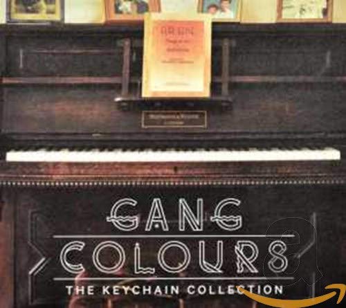 CD cover for "Gang Colours - The Keychain Collection" on a piano.
