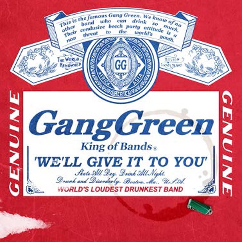 CD cover for Gang Green’s “We’ll Give It To You” with a world map.