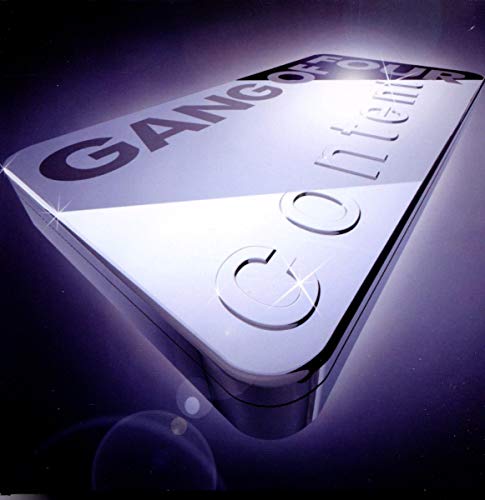 Silver CD case with "Gang of Four - Content" embossed on it.