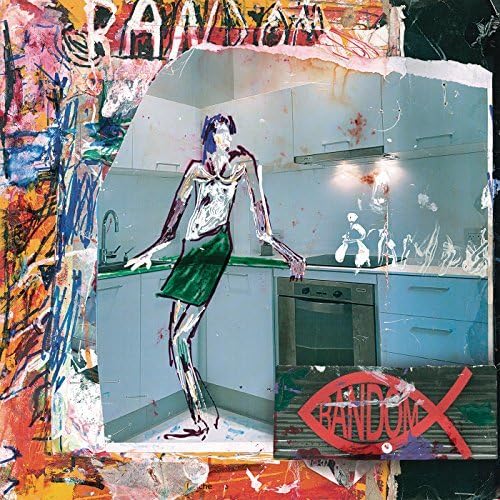 CD cover: abstract art with a figure in a kitchen scene.