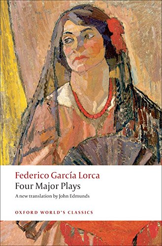 Book cover: “Four Major Plays” by Federico García Lorca, with portrait.