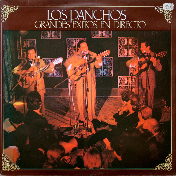 Vintage vinyl record cover featuring a band performing on stage.