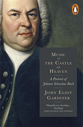 Book cover featuring a portrait of Johann Sebastian Bach in 18th-century attire.