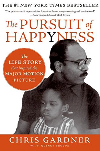 Book cover featuring Chris Gardner and a young child in grayscale.