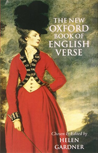 Book cover: "The New Oxford Book of English Verse" with a portrait.