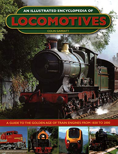 Book cover featuring a steam locomotive with four smaller images of various trains below.