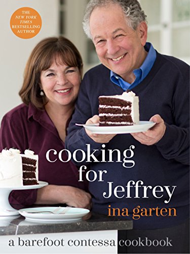 Cookbook cover featuring Ina and Jeffrey Garten with chocolate cake.