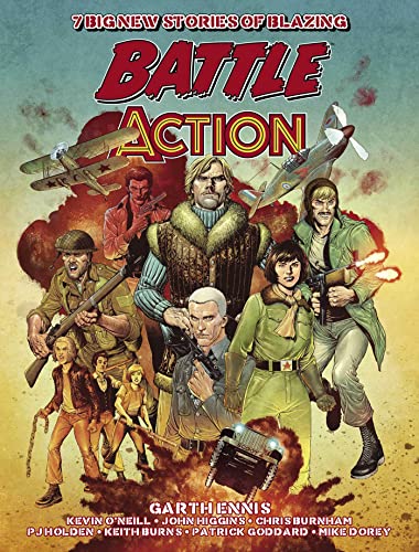 Comic book cover depicting wartime figures and vintage airplanes.