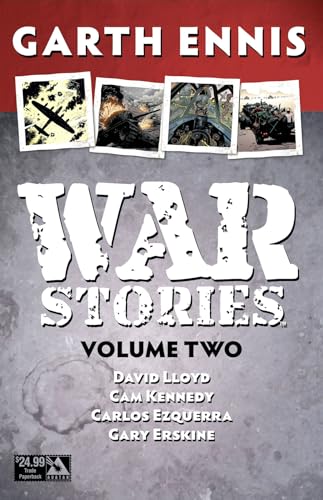 Cover of “War Stories Volume Two” graphic novel with war imagery.