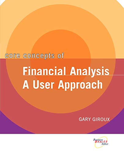 Book cover: "Core Concepts of Financial Analysis" by Gary Giroux.
