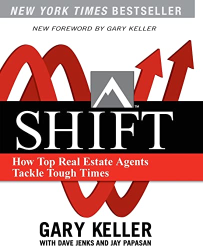 Book cover for “SHIFT” with red arrows and white text.