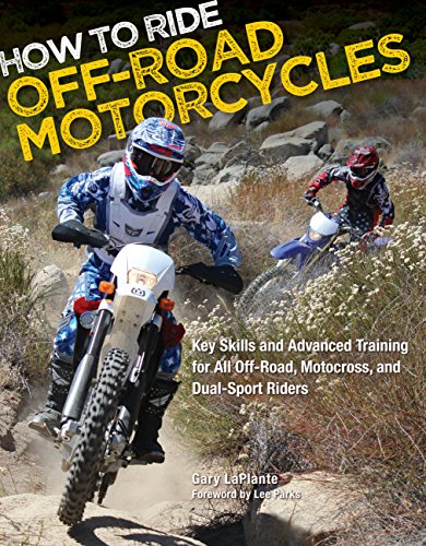 Book cover: two motorcyclists riding off-road on dirt terrain.