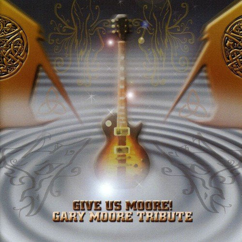CD cover featuring an electric guitar with Celtic knot designs.