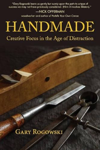 Book cover: "Handmade" by Gary Rogowski, with woodworking tools pictured.